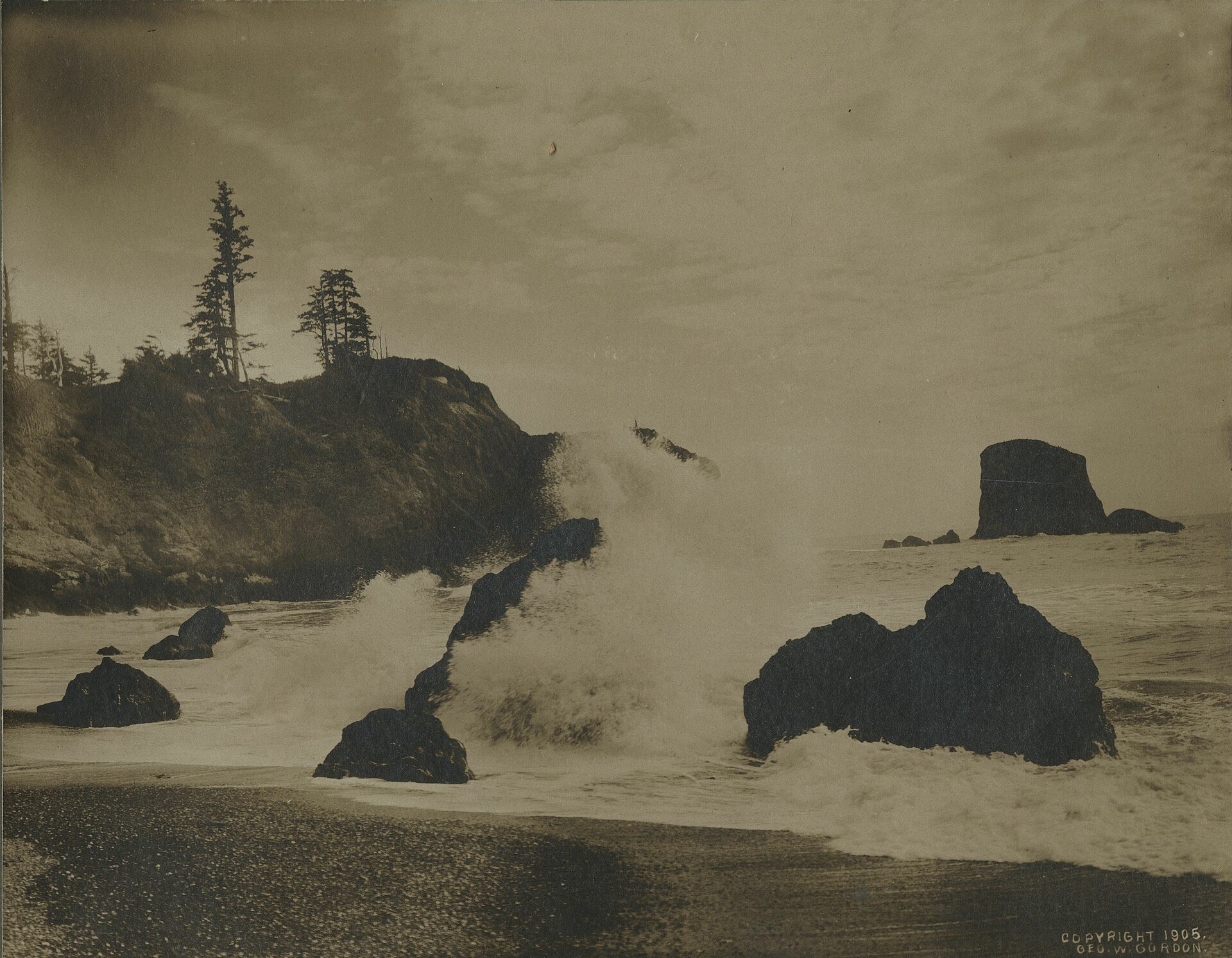Members of party of first Europeans to step foot on Washington State killed by Quinault warriors at Point Haynisisoos