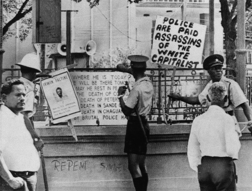 Trinidad and Tobago Prime Minister Williams issues state of emergency in response to Black Power Revolution -- a small group of soldiers mutiny