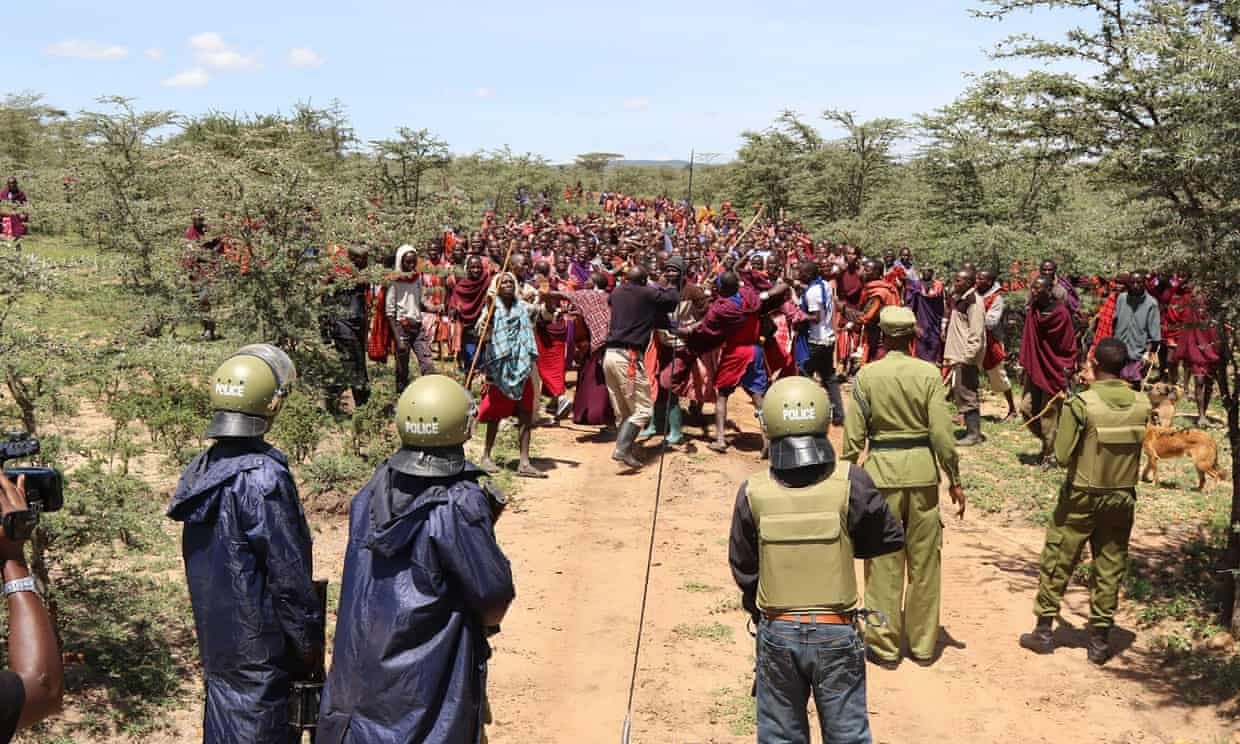 Maasai people protest enclosures
