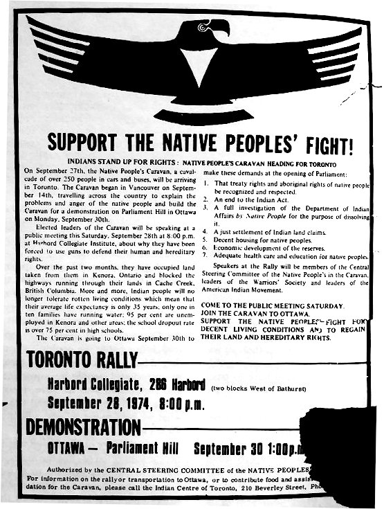 Native People's Caravan arrives in Ottawa