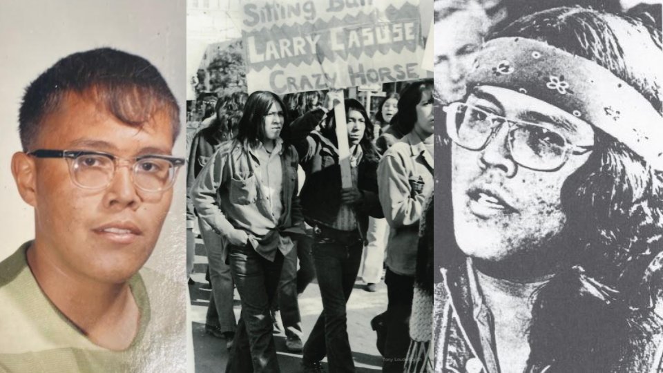 Dine (Navajo) community organizers Larry Casuse and Robert Nakaidinae make citizens arrest of Gallup NM Mayor and liquor store owner Emmett Garcia