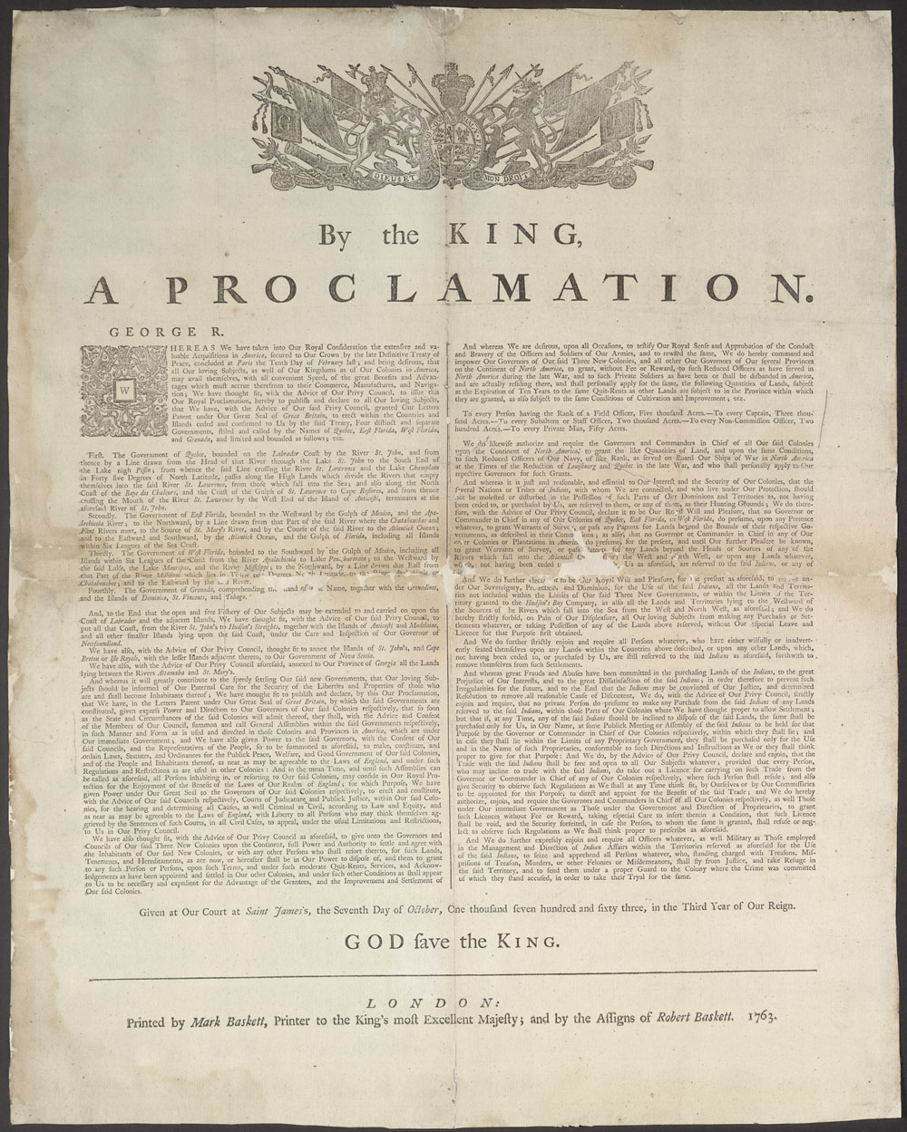 Royal Proclamation of 1763