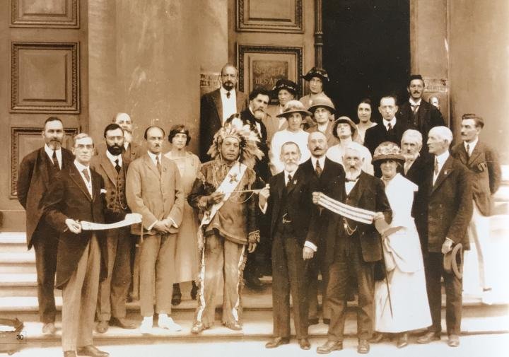 Deskaheh (Cayuga) travels to Geneva to campaign to have the League of Nations recognize the Six Nations of Grand River as a sovereign nation.